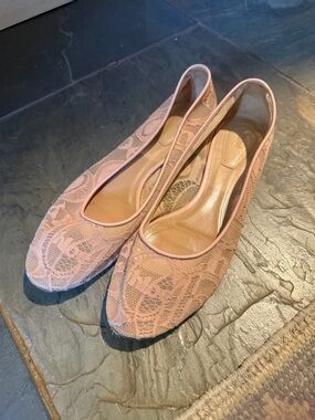Chloe Blush Lace Ballet Flats